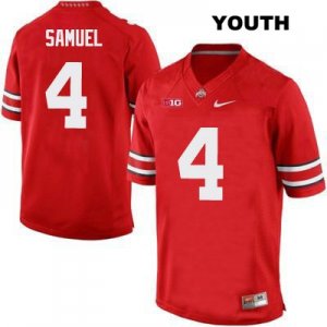 Youth NCAA Ohio State Buckeyes Curtis Samuel #4 College Stitched Authentic Nike Red Football Jersey NW20D35ON